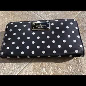 Kate Spade polka dot wallet